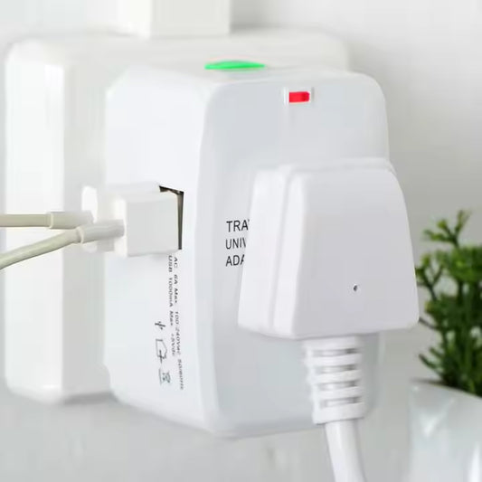 Universal Travel Adapter With Dual Usb Charger Ports - International Multipurpose