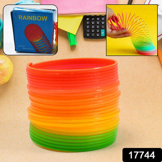 Rainbow Spring, Rainbow Spring Toys, Slinky, Slinky Spring Toy, Toy for Kids, for Kids Adults of All Age Group, for Birthdays, Compact and Portable Easy to Carry (1 Pc)