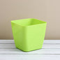 Square flower pot for indoor or outdoor gardening