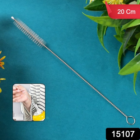 Stainless Steel Straw Cleaning Brush Drinking Pipe (20 Cm  1 Pc)