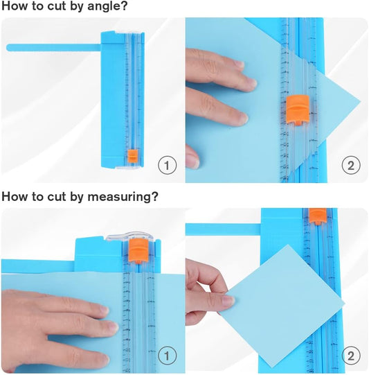 Paper Cutter A5 Mini Paper Cutter Portable Paper Cutting Machine (1 Pc  Mix Color)