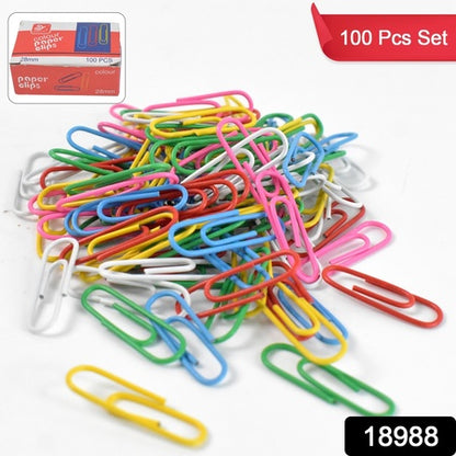 Metal U Shape Paper Pin  Clip 28 Mm (100 Pcs Set)